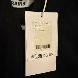 Rains Black Fleece Half Zip